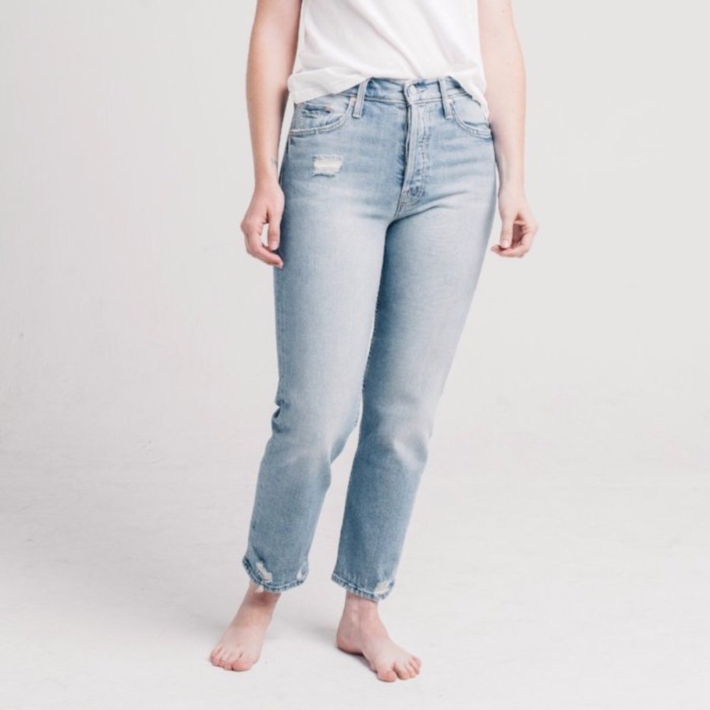MOTHER SUPERIOR 👖 High Waisted The Confession Straight Legged Cropped Jeans! - Picture 2 of 16
